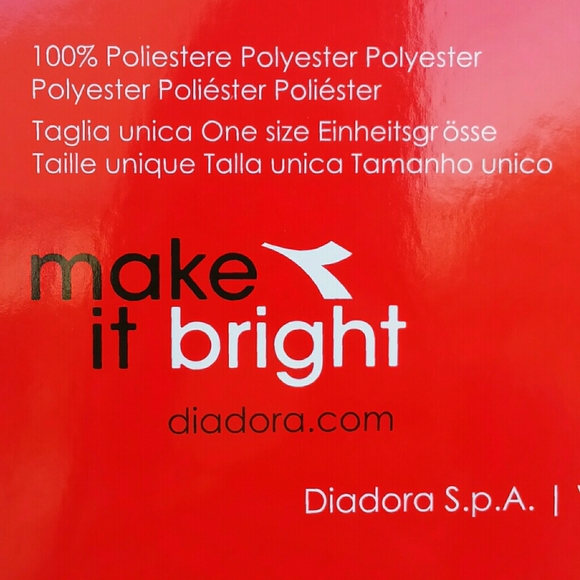 Last One Available | NWT Diadora Red Drawstring Sports Tote Bag - Picture 6 of 8